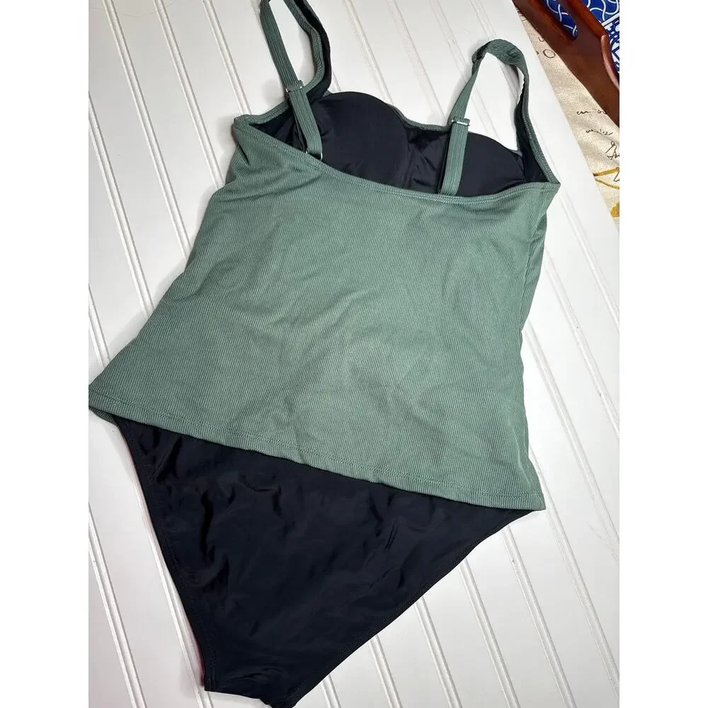 NWT Cupshe Lot of 4 Tankini & Swim Bottoms Swimsuit Bathing Suit Beach Summer L